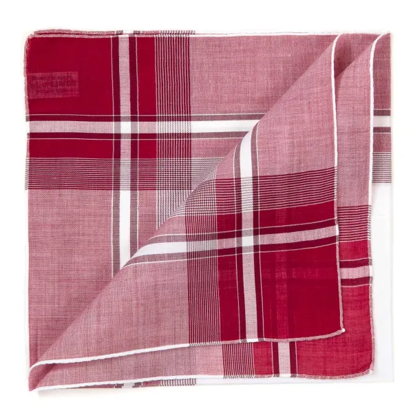Simonnot-Godard Wine Red Handkerchief "Positano" Made From Pure Cotton