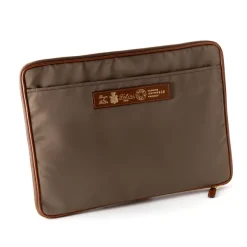 Felisi Zip-Case "Notebook" Made Of Nylon And Saddle Leather